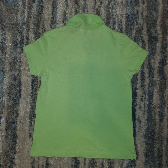 Lilly Pulitzer || Baby Fit Green Polo Top Shirt || Large || EUC - Picture 4 of 12